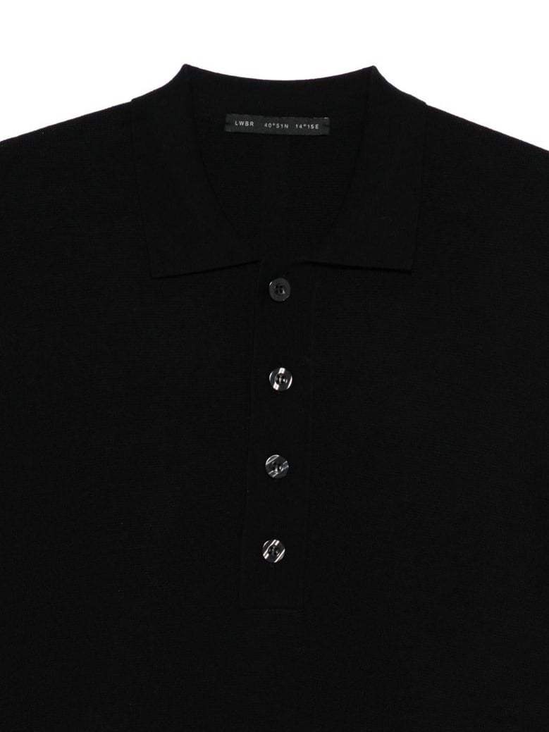 sweater with button placket by Selfnex