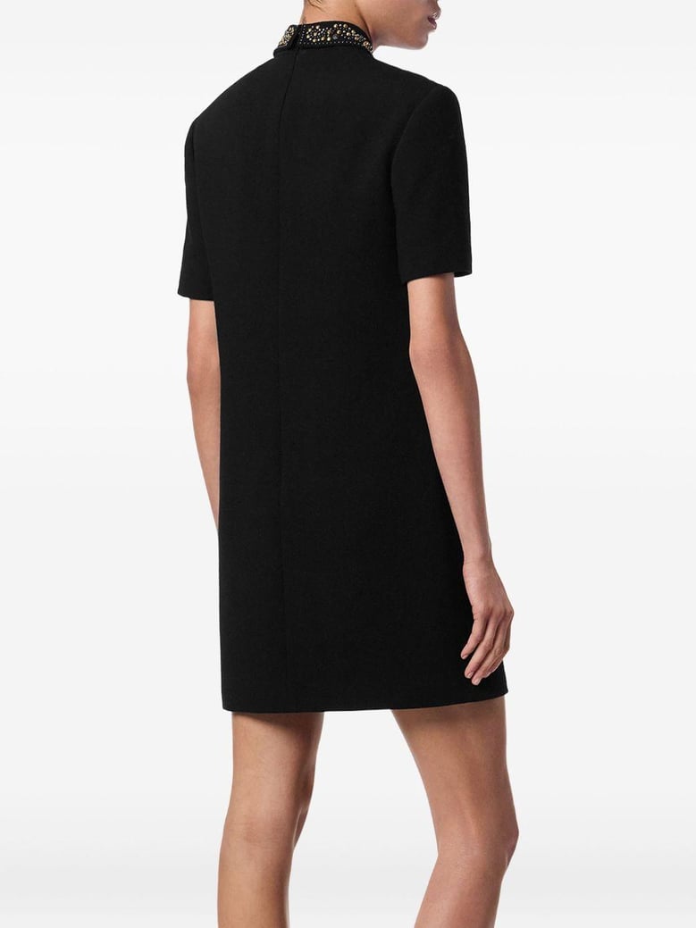 mini dress virgin wool black by Selfnex