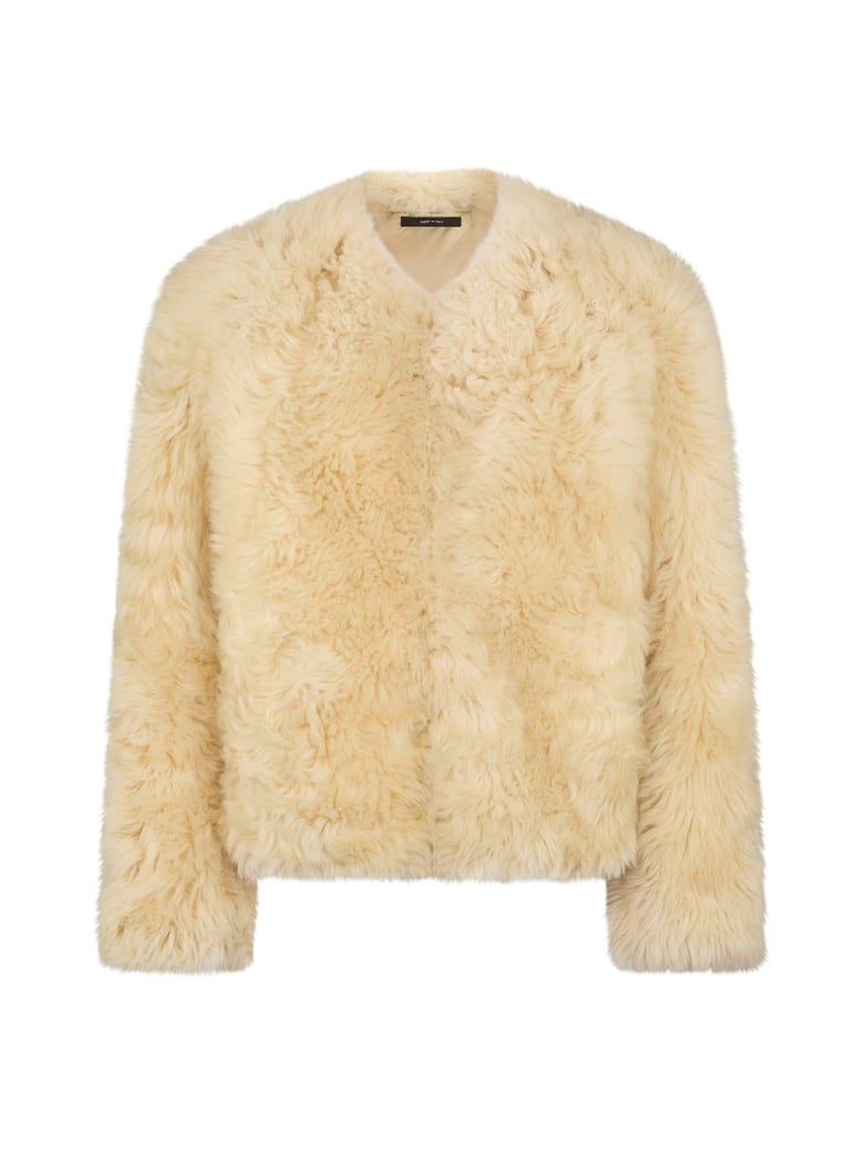 lamb fur jacket by Selfnex