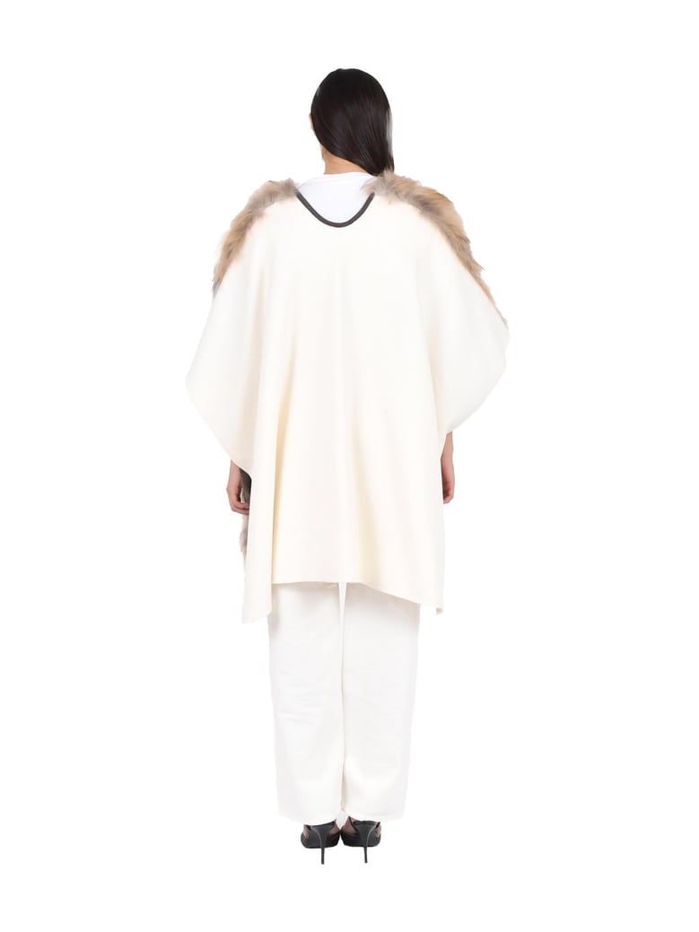 gilet with faux fur front by Selfnex