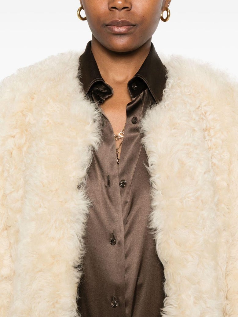 lamb fur jacket by Selfnex