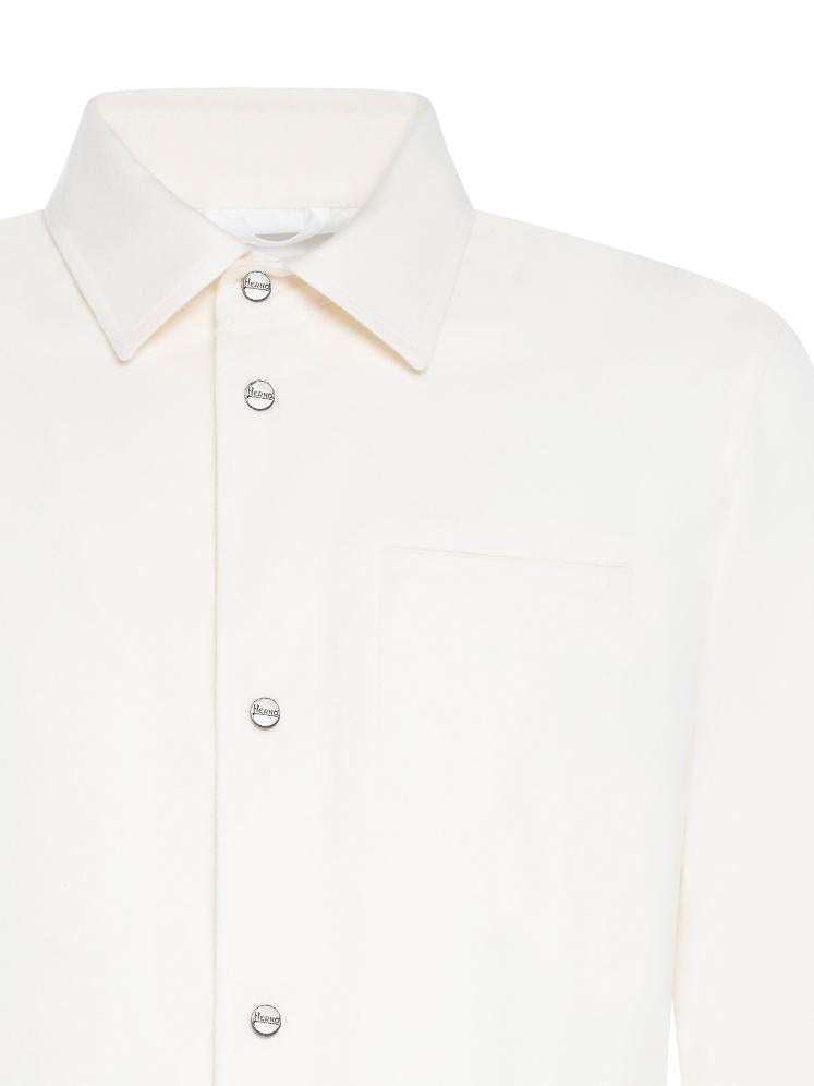 jacket ivory silk-cashmere by Selfnex