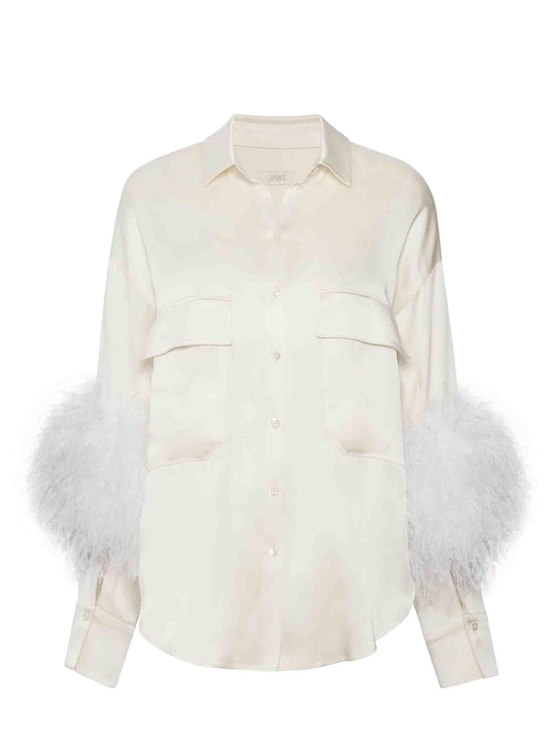 lapointe cream shirt by Selfnex