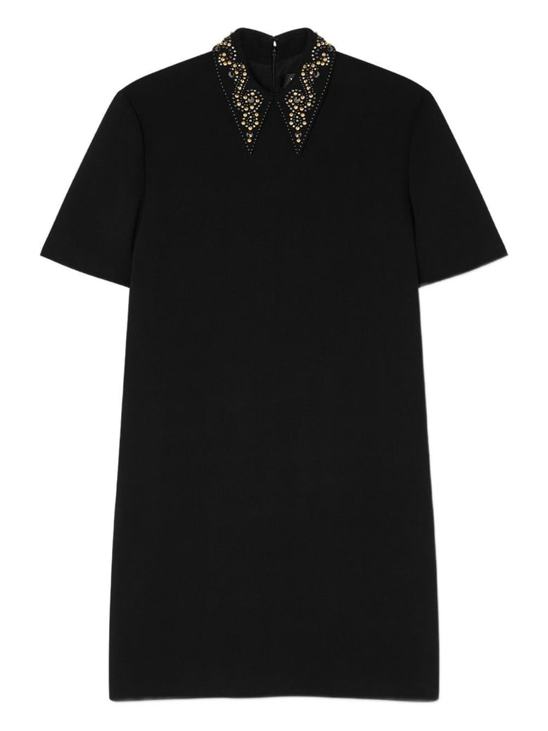 mini dress virgin wool black by Selfnex
