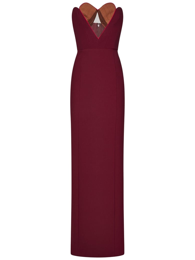 long dress burgundy by Selfnex