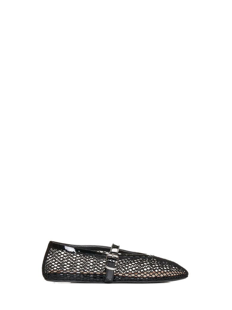 ballet flats with patent-leather trim by Selfnex