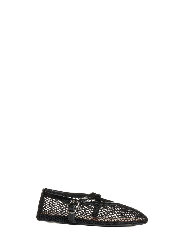 ballet flats with patent-leather trim by Selfnex