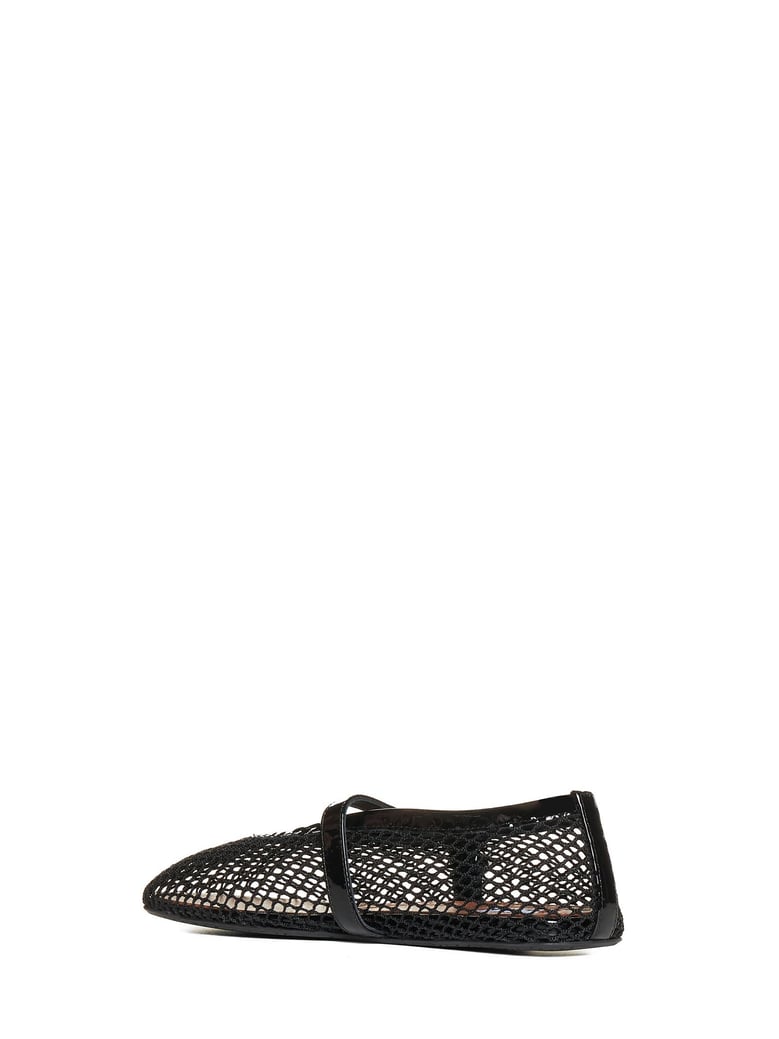 ballet flats with patent-leather trim by Selfnex