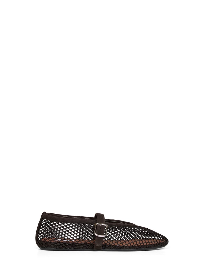 ballet flats dark brown goatskin suede by Selfnex