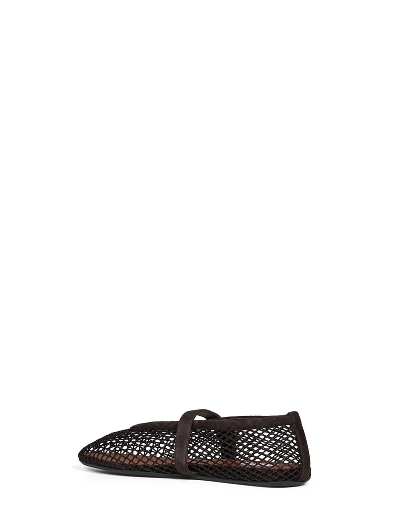 ballet flats dark brown goatskin suede by Selfnex