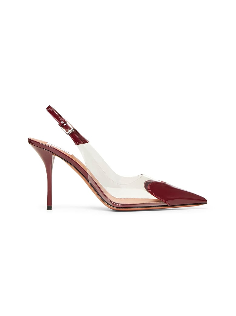slingback pumps le cœur burgundy by Selfnex