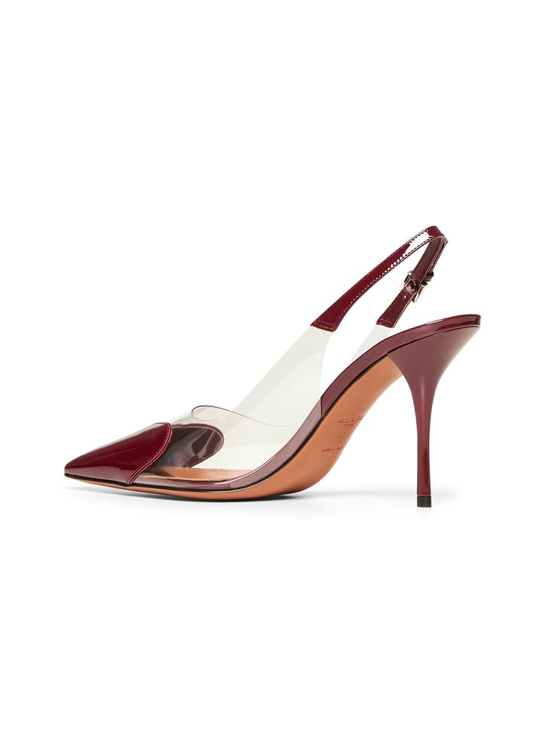 slingback pumps le cœur burgundy by Selfnex