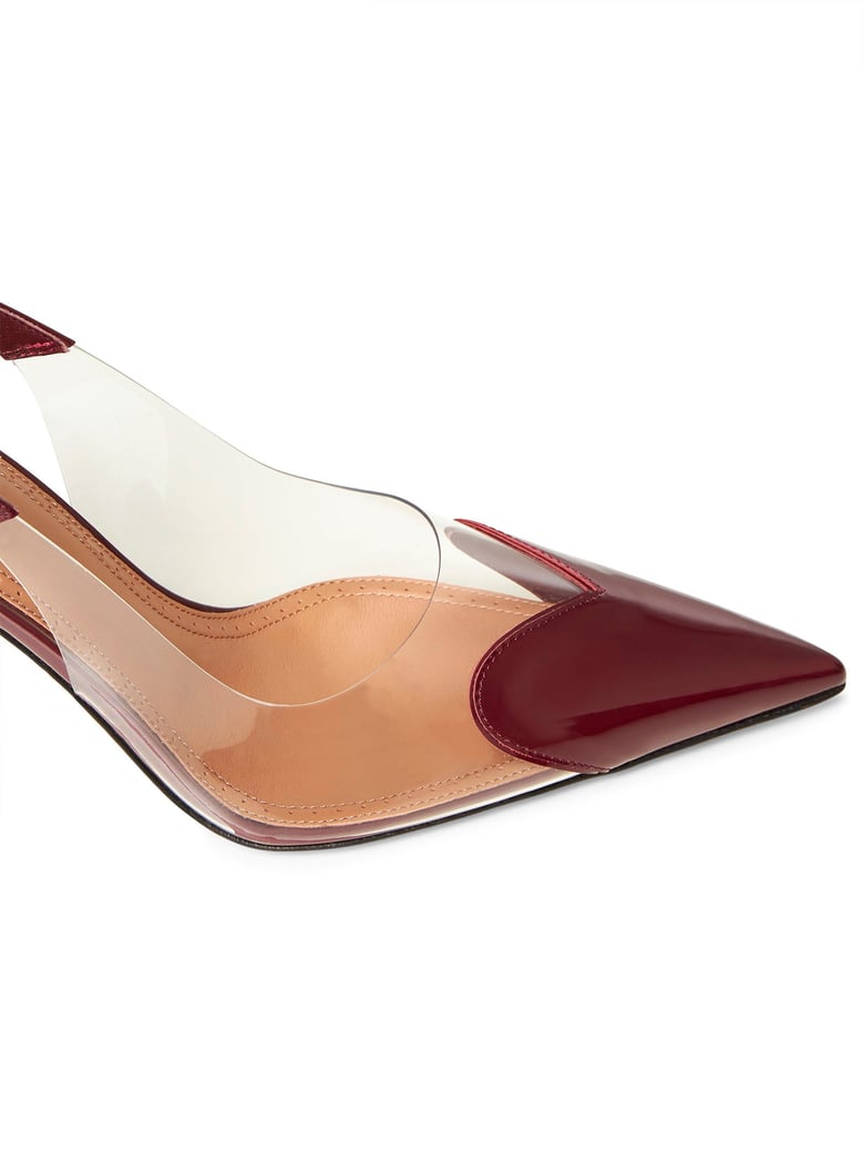 slingback pumps le cœur burgundy by Selfnex