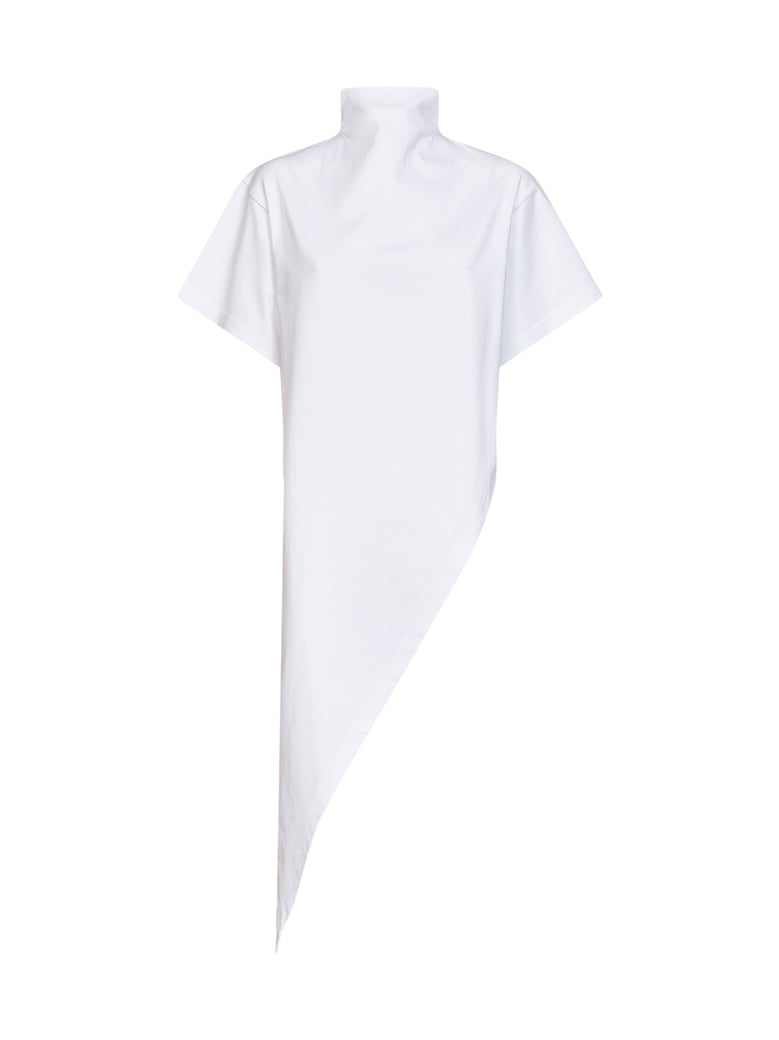 t-shirt triangle long white by Selfnex