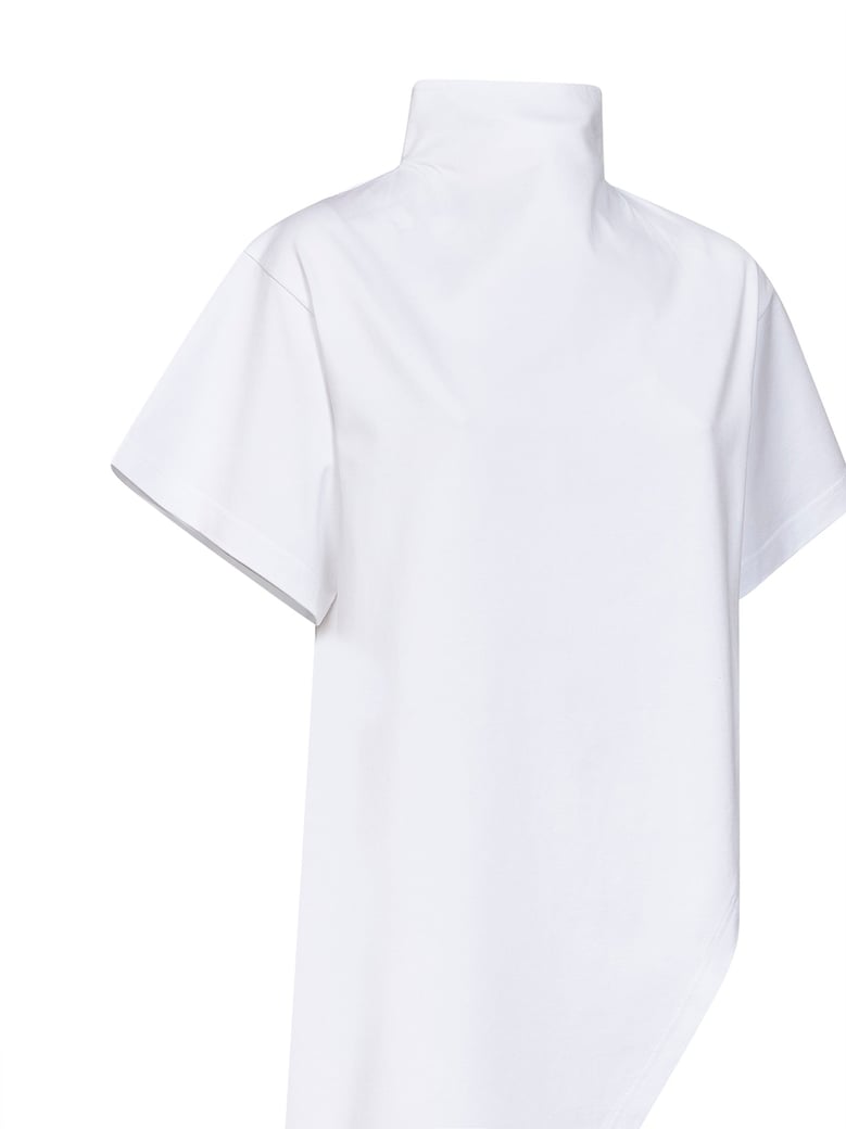 t-shirt triangle long white by Selfnex