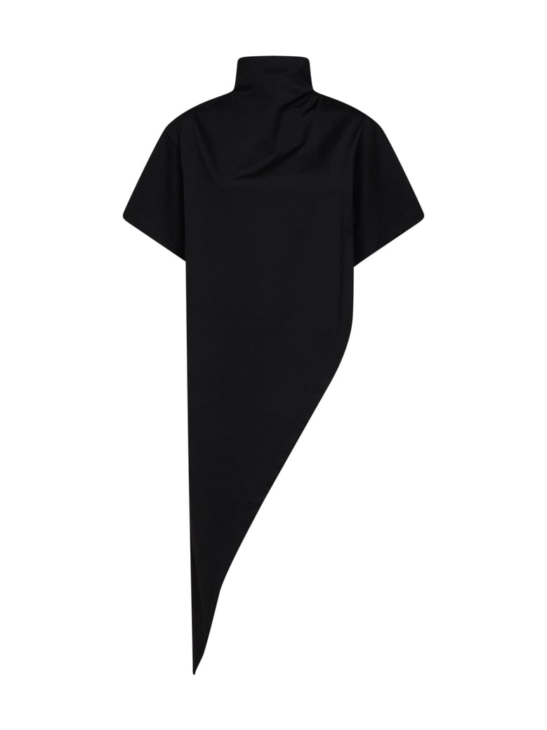long triangle t-shirt black by Selfnex
