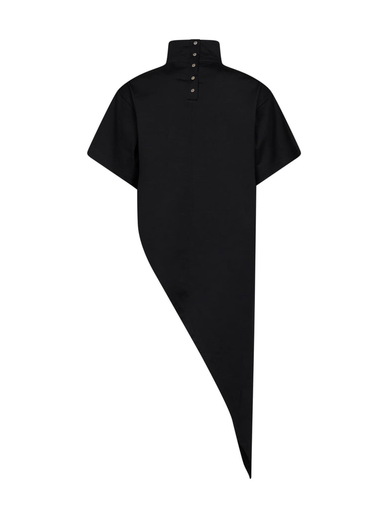 long triangle t-shirt black by Selfnex