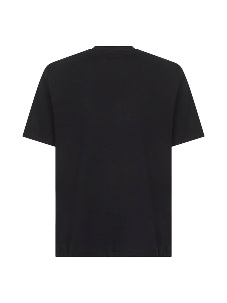 t-shirt staggered logo black by Selfnex