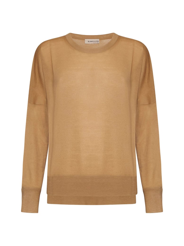sweater camel blanca vita by Selfnex