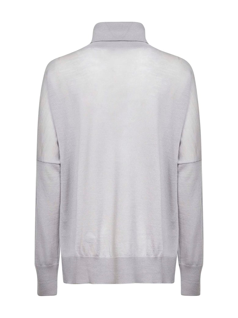 oversized turtleneck sweater grey by Selfnex