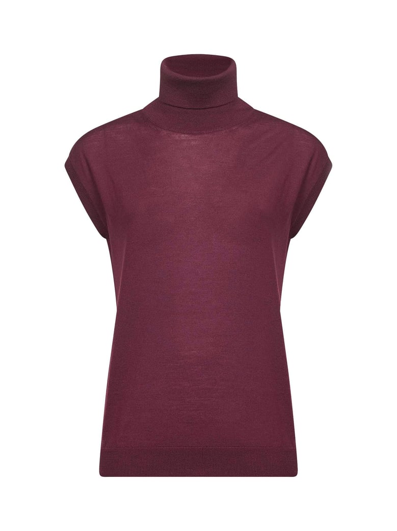 knit twin set burgundy by Selfnex