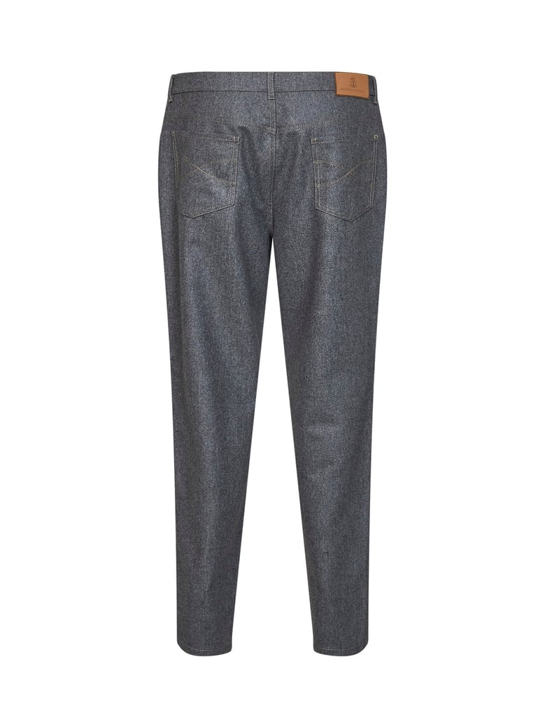 trousers five-pocket virgin wool medium grey by Selfnex