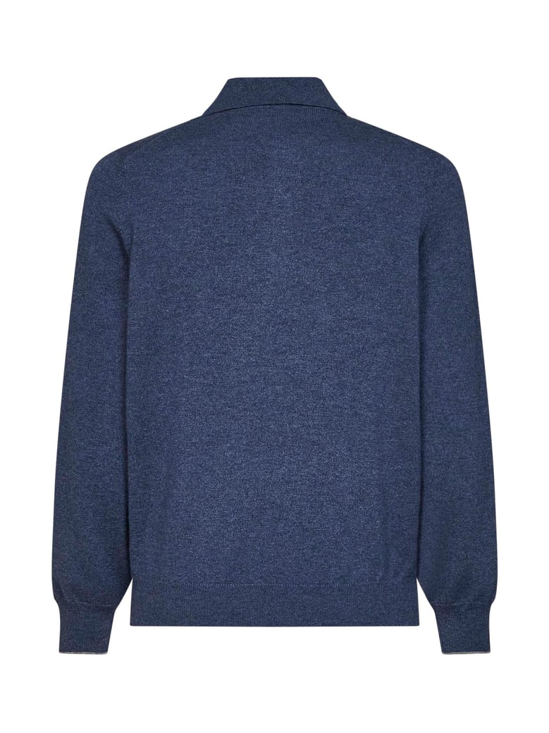 polo shirt denim cashmere by Selfnex