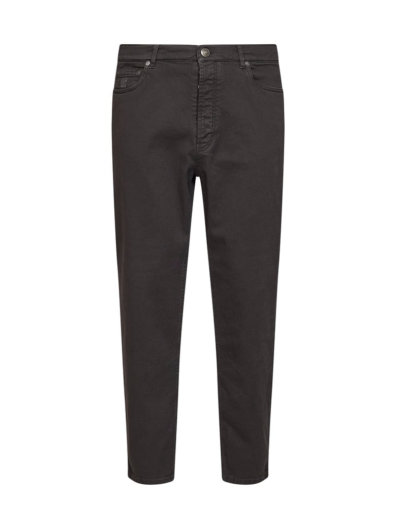 jeans dark brown garment-dyed by Selfnex