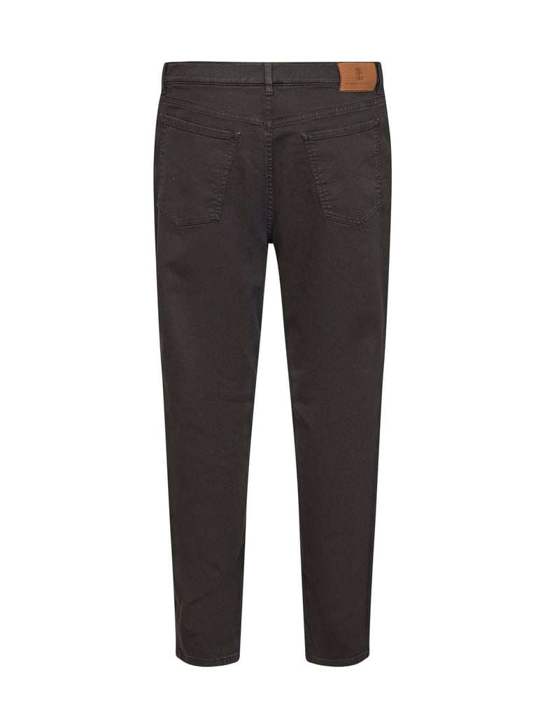 jeans dark brown garment-dyed by Selfnex