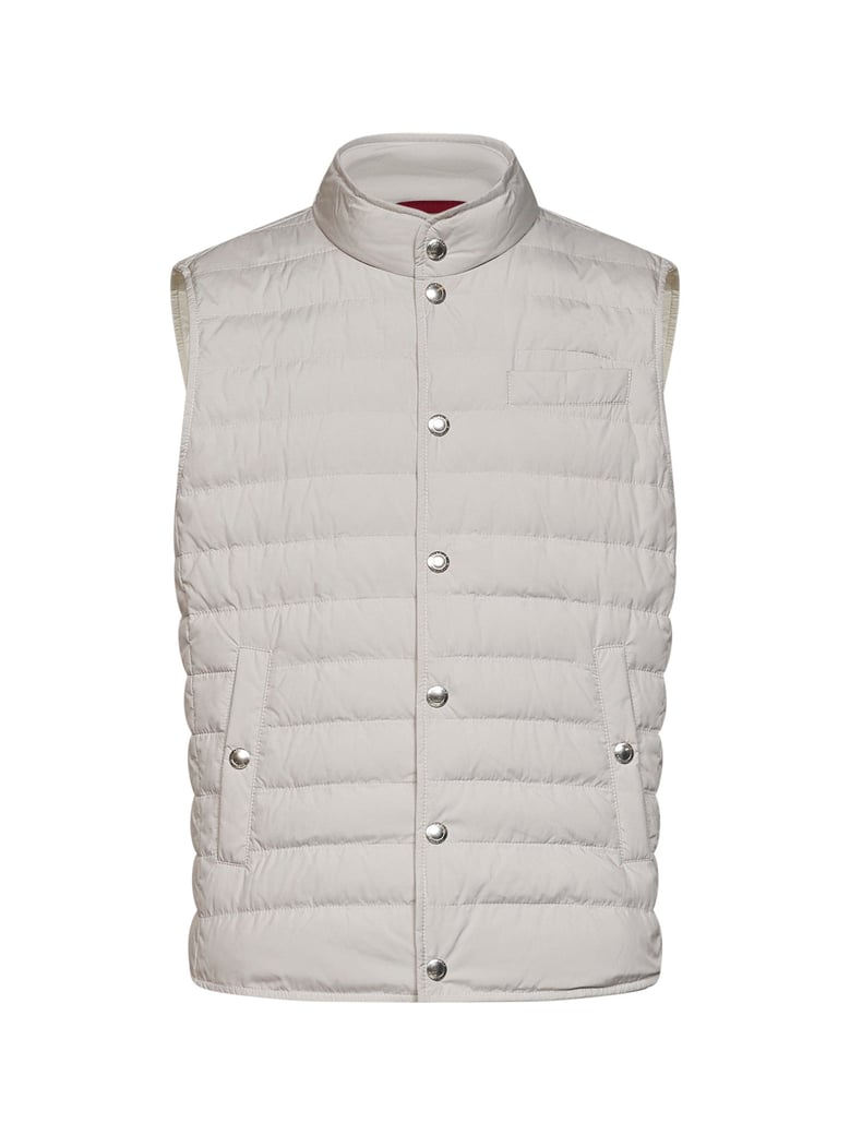 padded vest bonded nylon grey by Selfnex