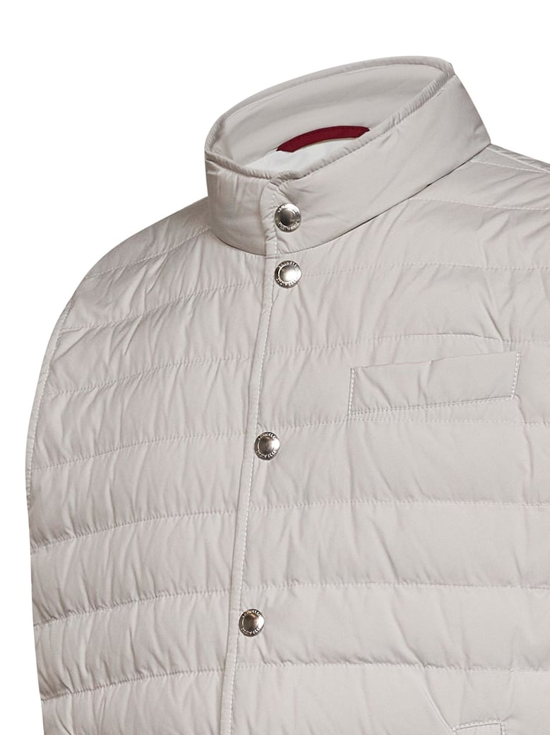 padded vest bonded nylon grey by Selfnex