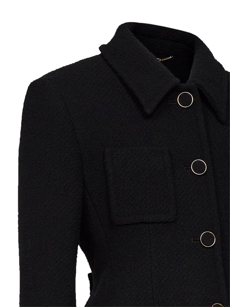 jacket bouclé wool-blend black by Selfnex