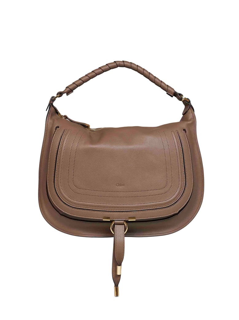 shoulder bag marcie deep taupe by Selfnex