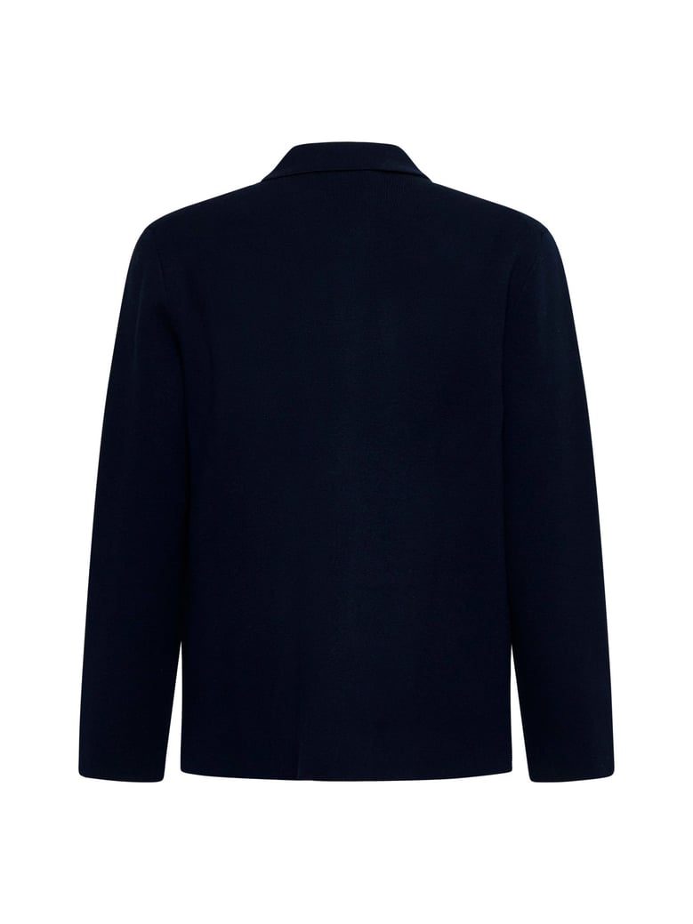 knit jacket blue by Selfnex