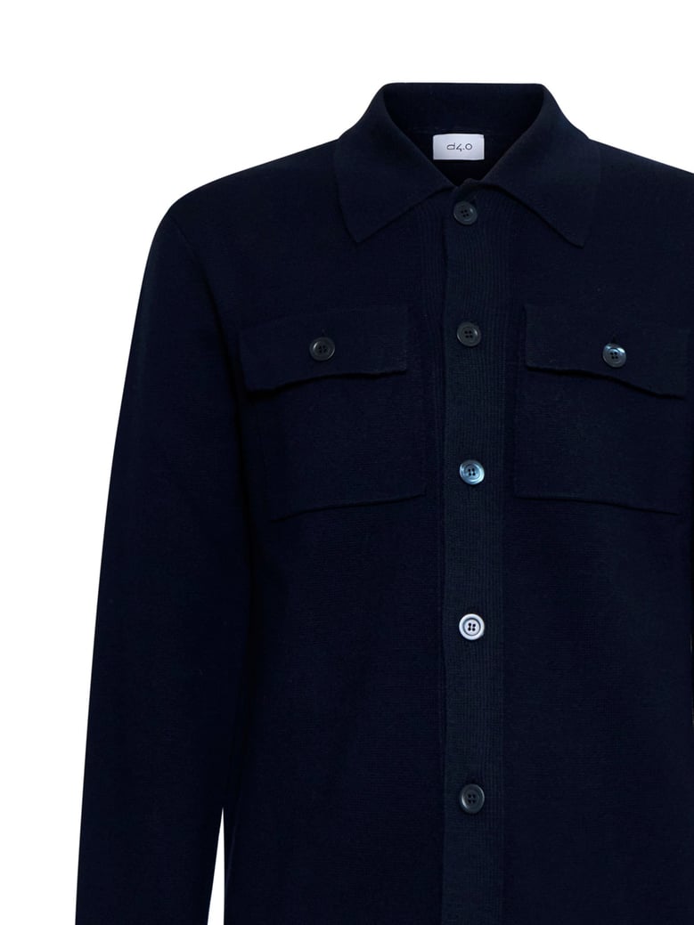 knit jacket blue by Selfnex