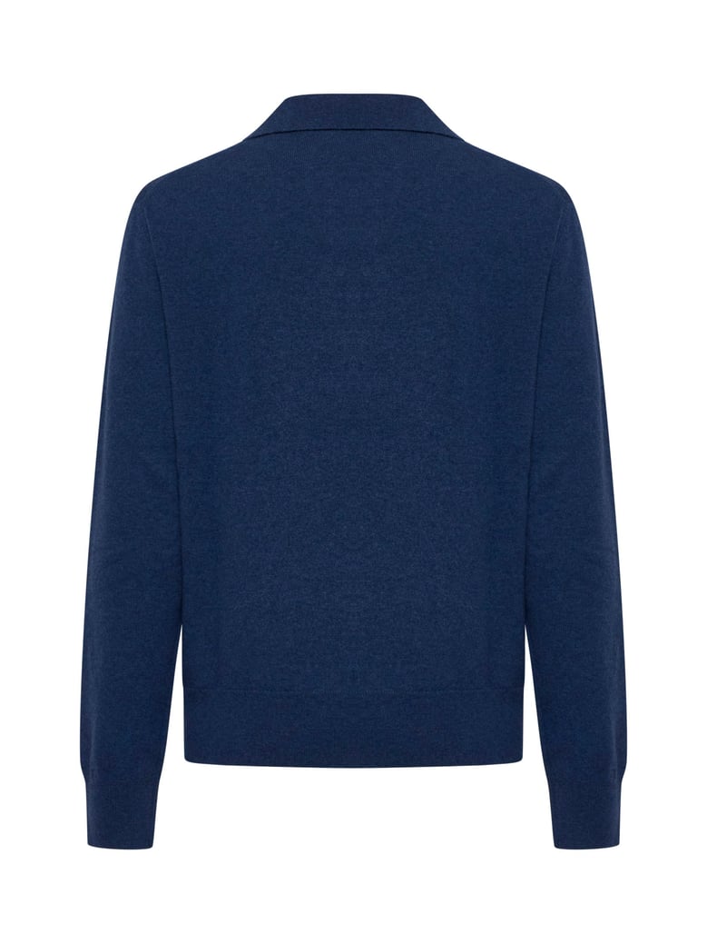polo shirt v-neck blue by Selfnex