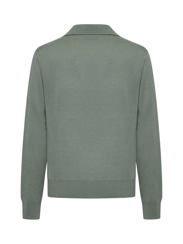 polo shirt v-neck green by Selfnex