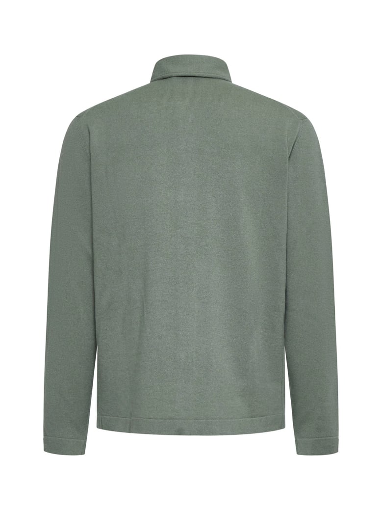 shirt jacket green cashmere by Selfnex