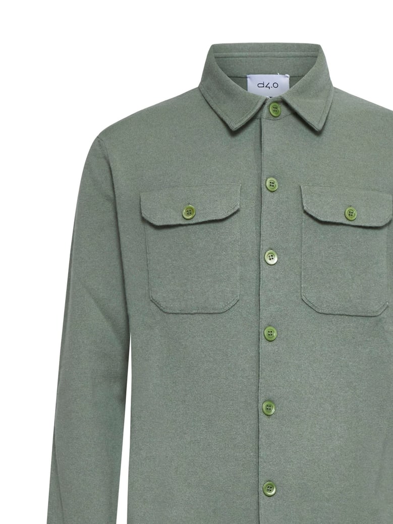 shirt jacket green cashmere by Selfnex
