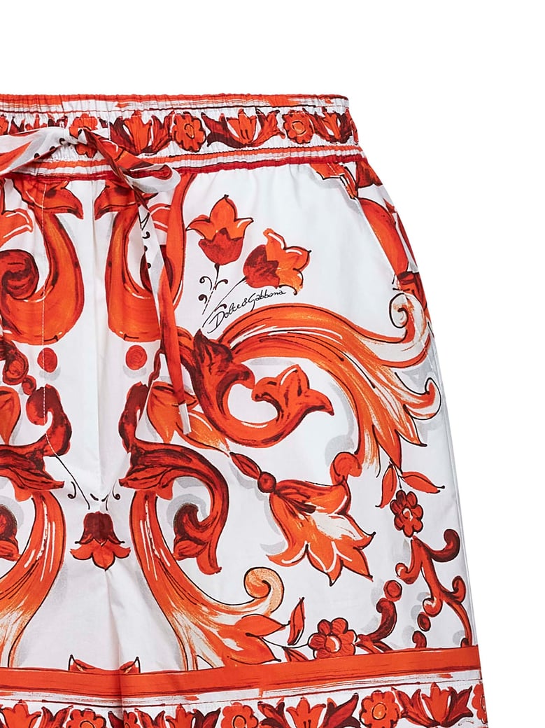 bermuda shorts maiolica print orange by Selfnex