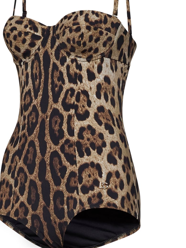 one-piece swimsuit leopard print lycra by Selfnex