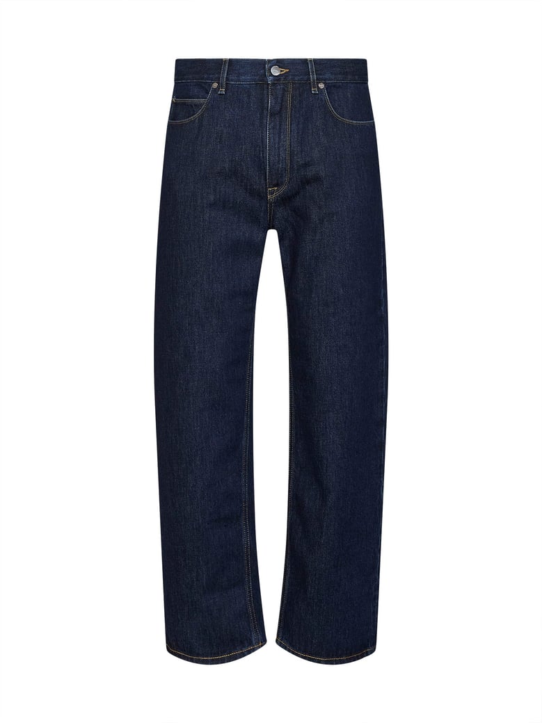 jeans straight-leg dark blue by Selfnex