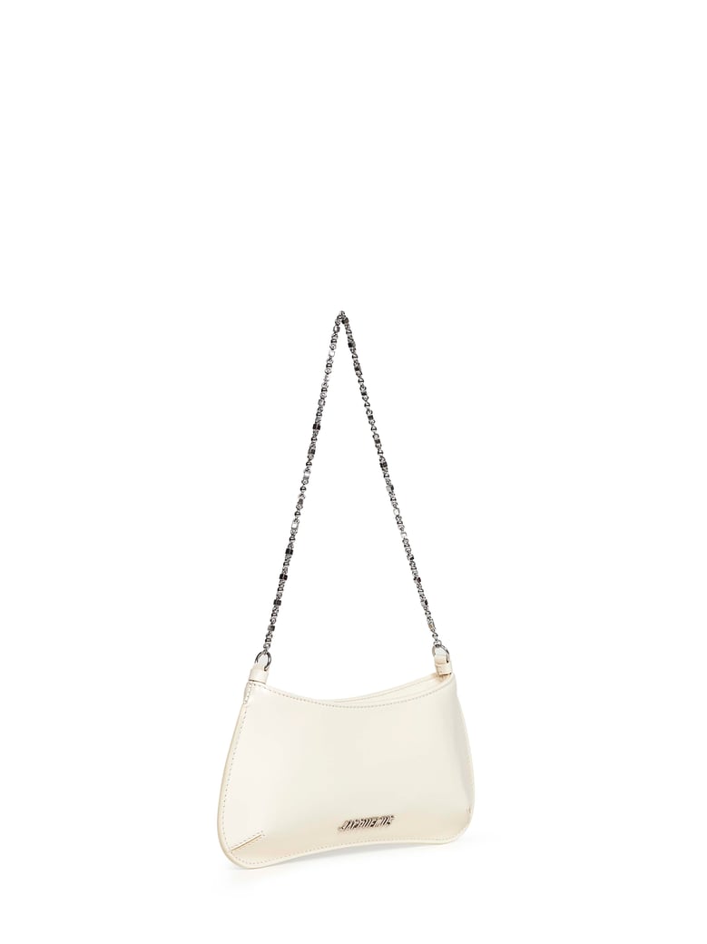 shoulder bag bisou chaine white calf leather by Selfnex
