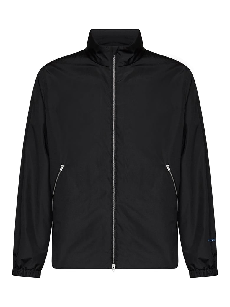padded jacket black taffeta by Selfnex