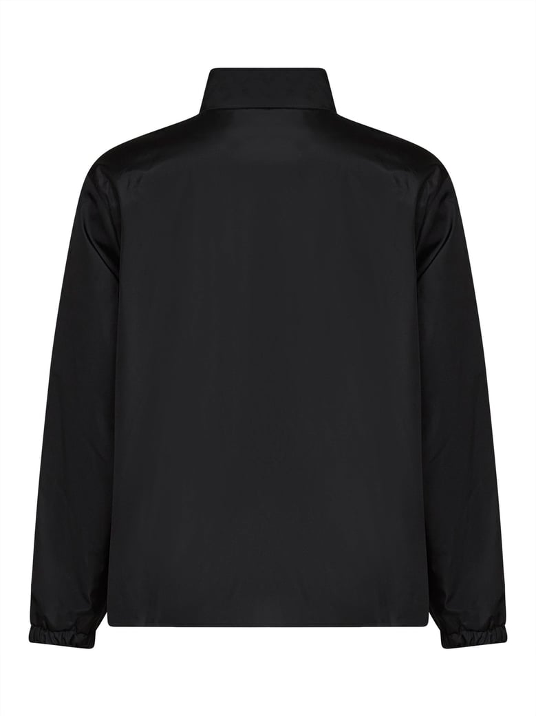 padded jacket black taffeta by Selfnex