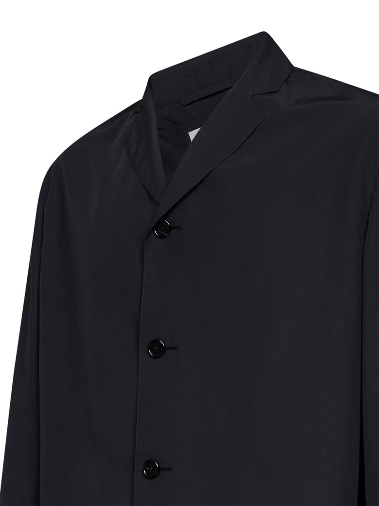 single-breasted waterproof jacket black by Selfnex