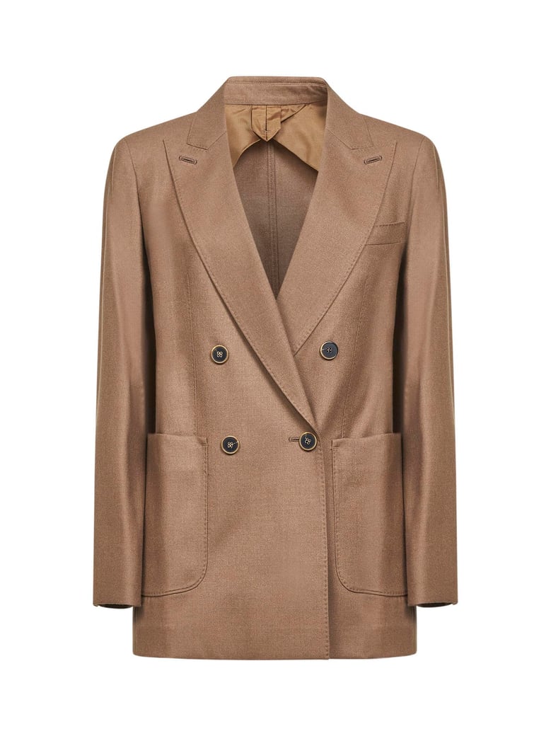 blazer tobacco stretch cashmere by Selfnex
