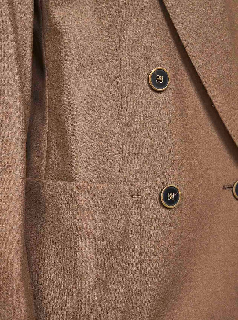 blazer tobacco stretch cashmere by Selfnex