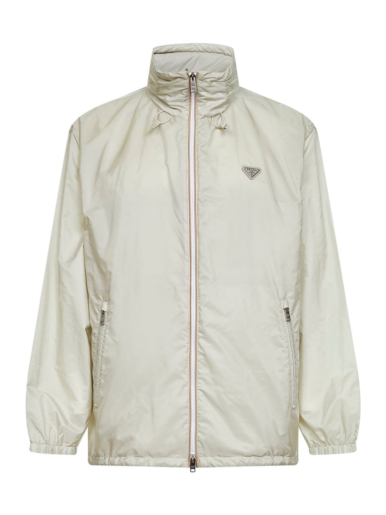 hooded jacket re-nylon talc by Selfnex