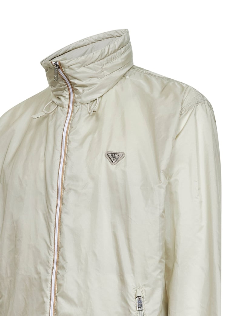 hooded jacket re-nylon talc by Selfnex